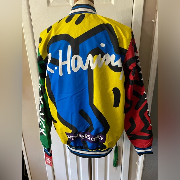 NWT Keith Haring Members Only Bomber Jacket - Picture 3 of 12